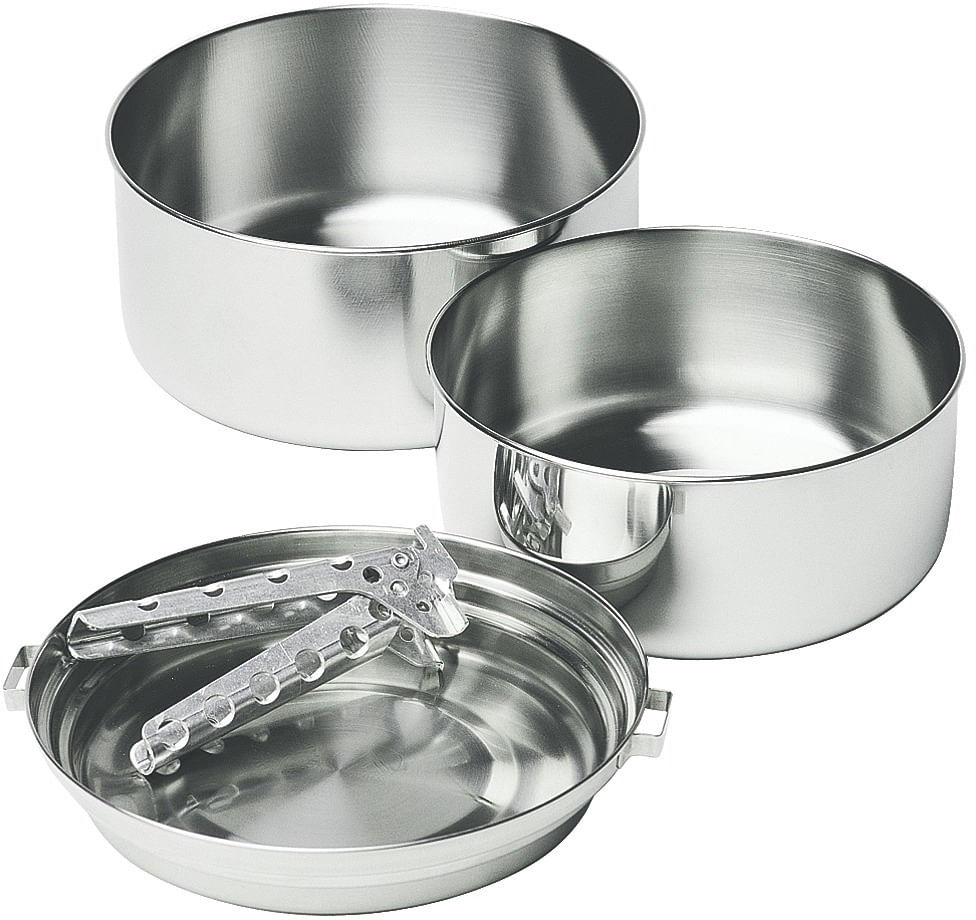 MSR ALPINE 2 POT SET ＋ MSR ALPINE フライパン Alpine™ 2 Pot Set | Stainless Steel Camping Pot Set | MSR