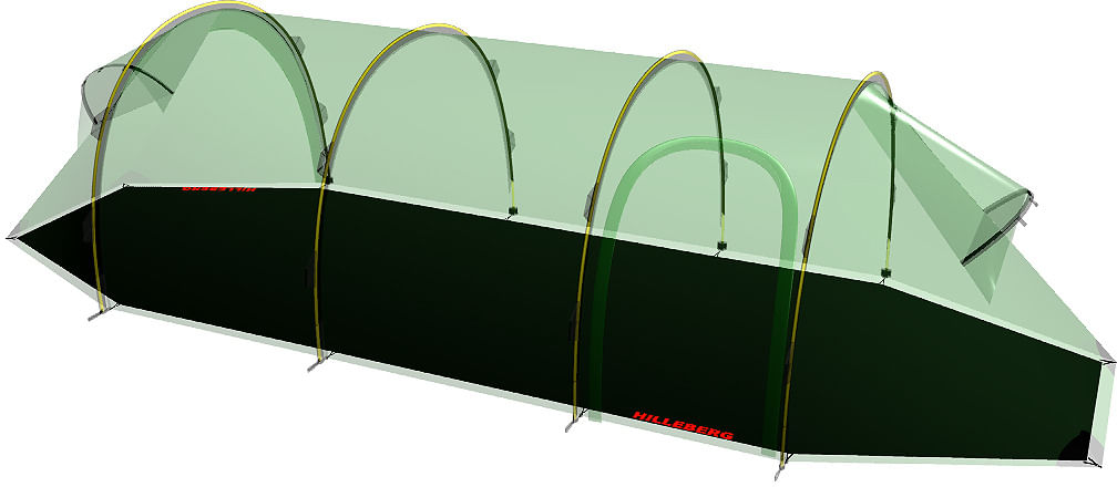 Hilleberg Keron 3 GT Tunnel tent grün 3 Persons - Transa.ch