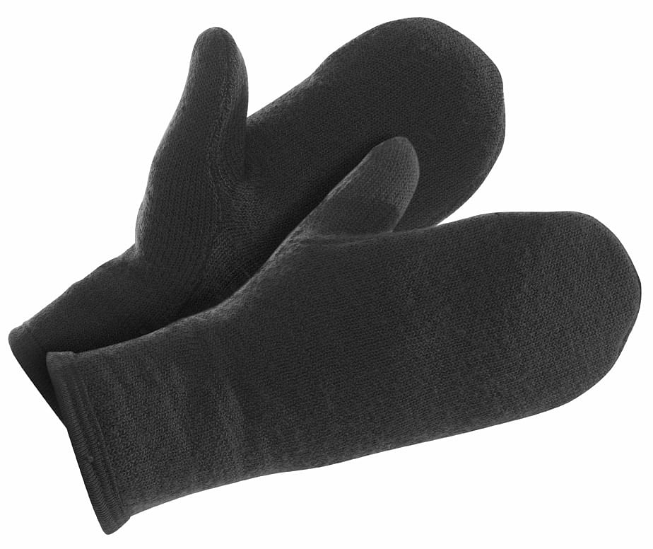 Woolpower Mittens 400 Gloves black L - Transa.ch