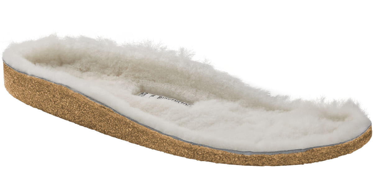 Birkenstock W Footbed Shearling Insole sandshell/creme 38.0 - Transa.ch