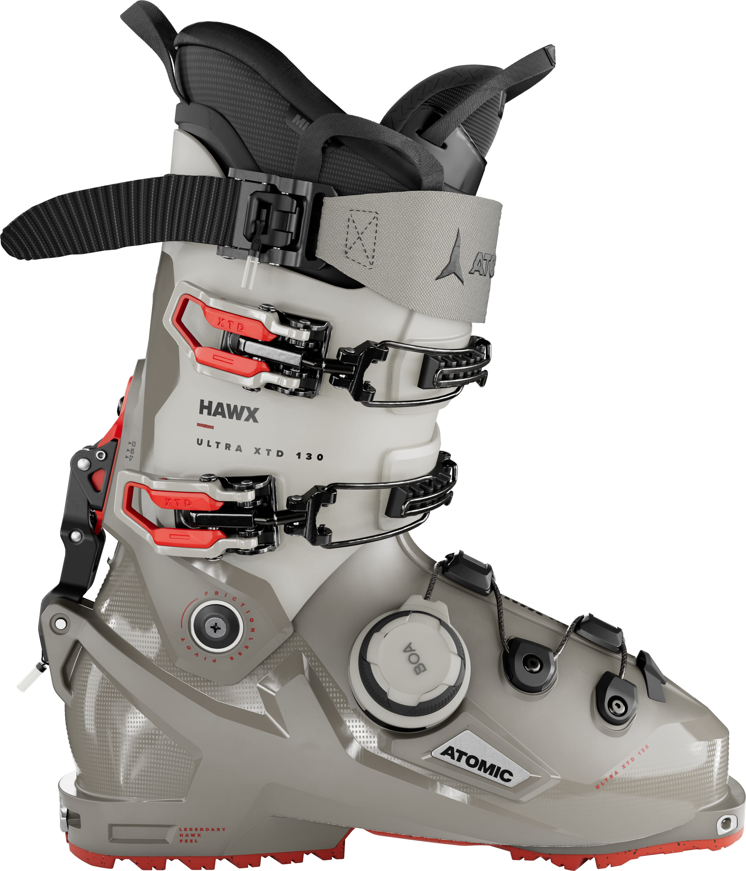 Atomic Hawx Ultra XTD 130 BOA GW Ski boots cement stone/red 26.0