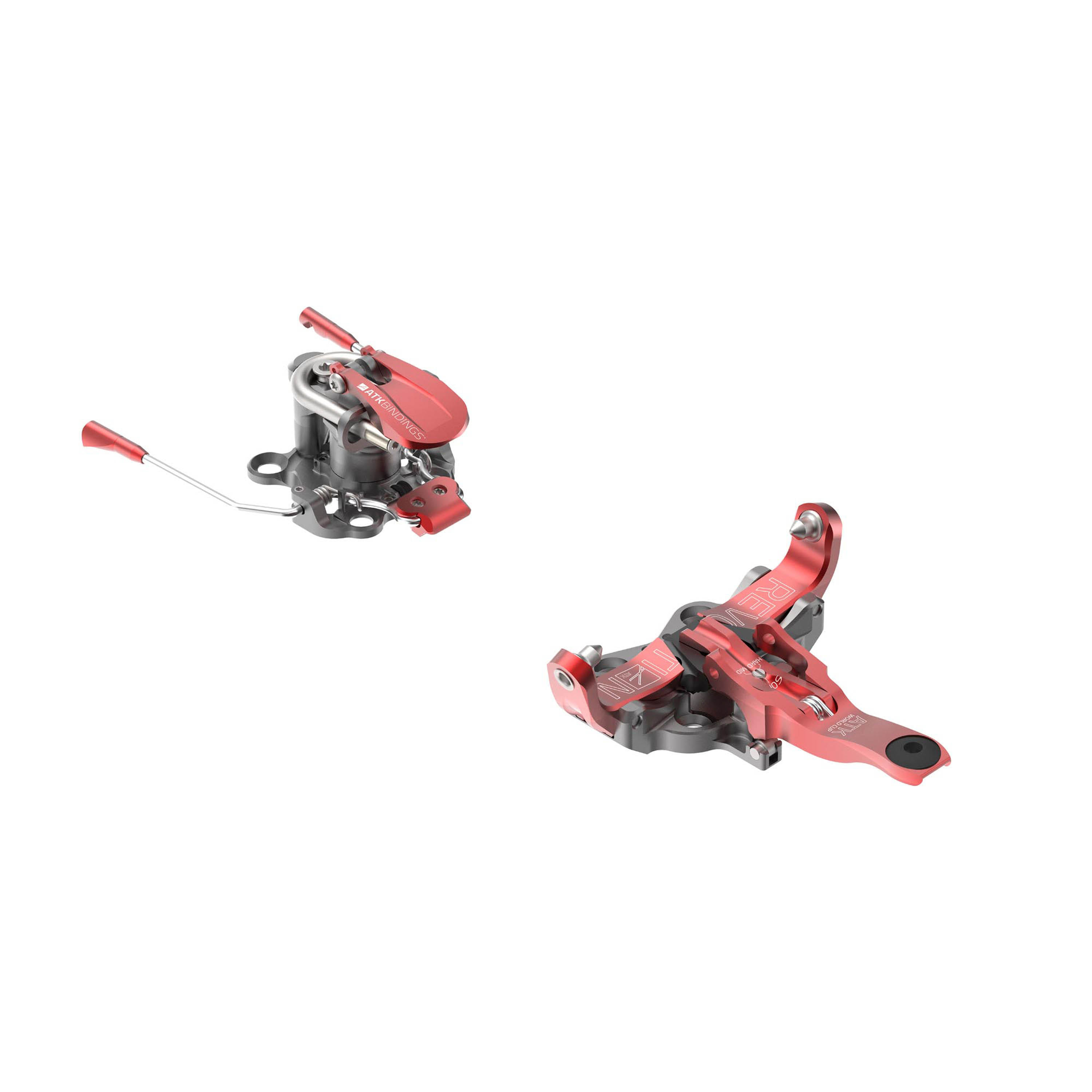 ATK Revolution Brake World Cup Ski binding red/titanium 70 mm