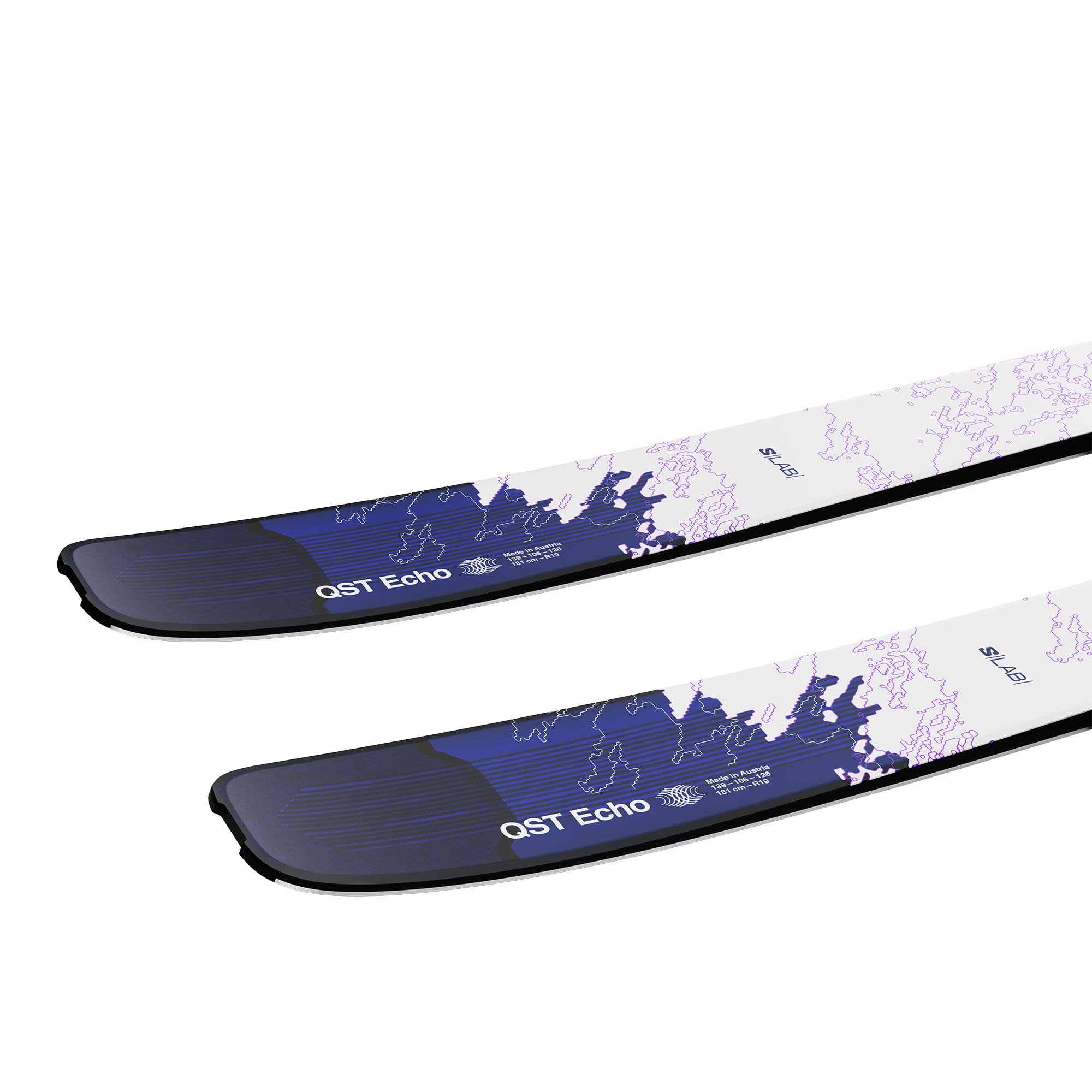 Salomon S/LAB QST ECH Freeride skis White / Process Blue / Ultra