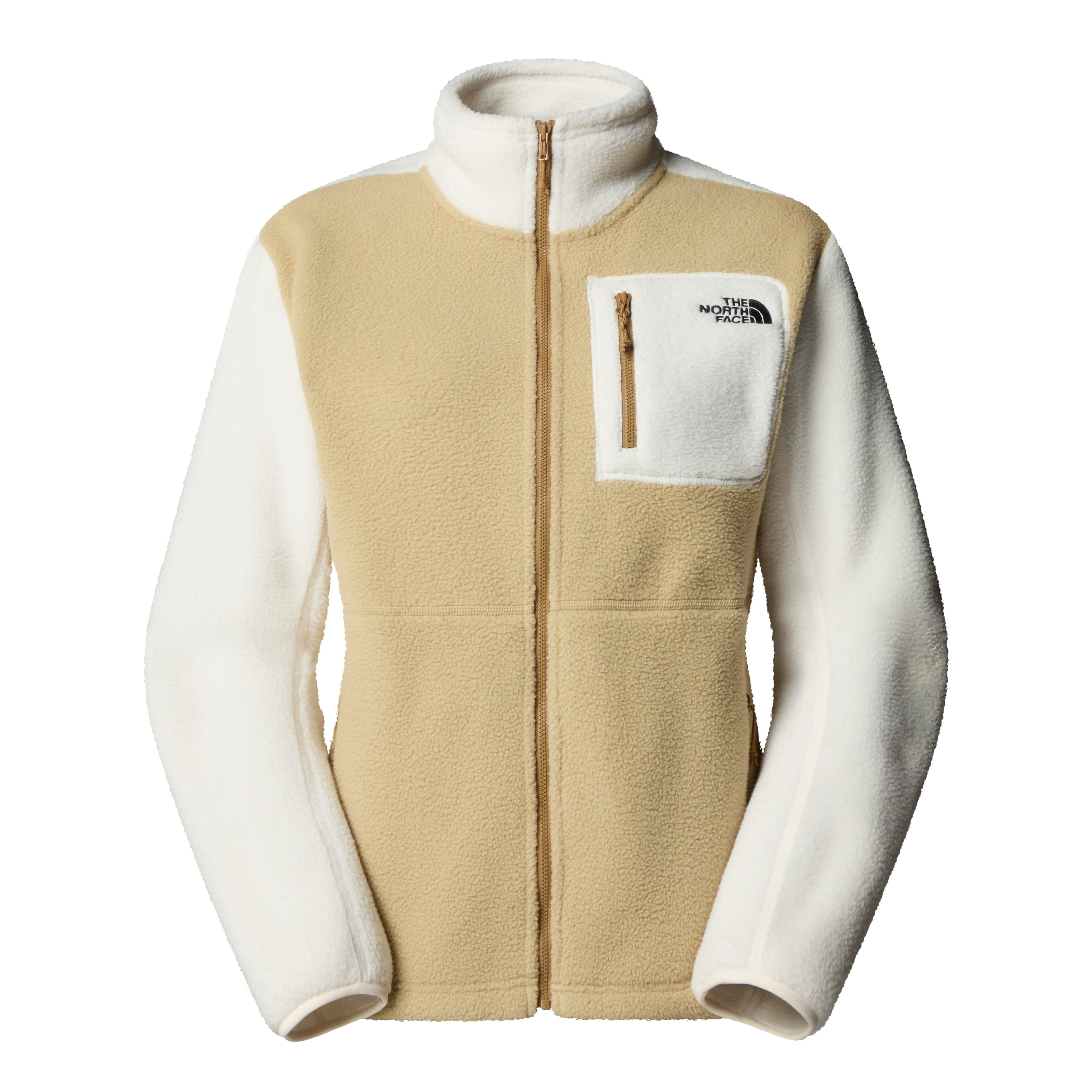 The North Face W Yumiori Full Zip Fleece jacket khaki stone/white